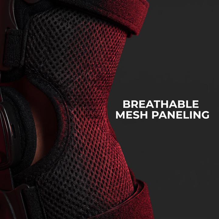 Breathable mesh side paneling detail