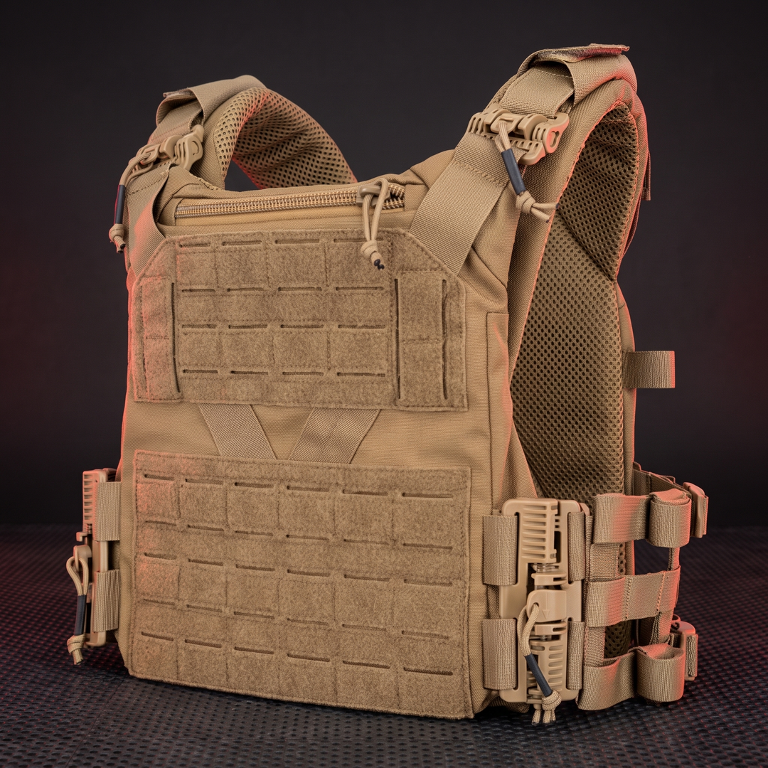 Professional Tactical Plate Carrier Vest MOLLE Chest Rig - Khaki