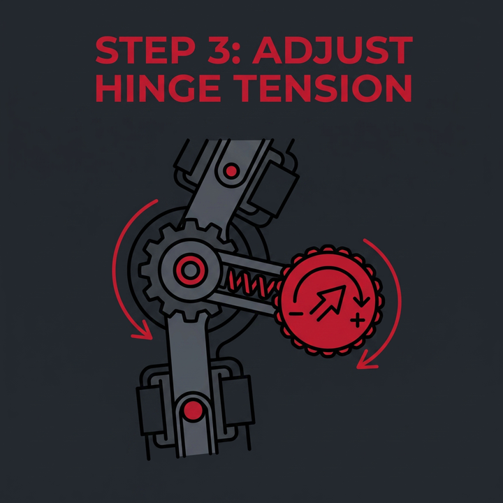 Adjustable OA Unloader Knee Brace - how it works step 3 adjust hinge tension