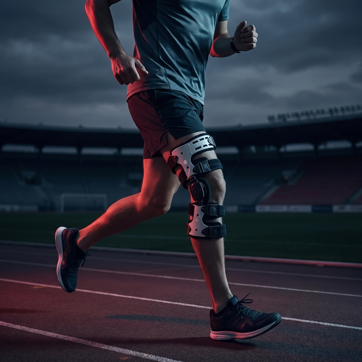 Adjustable OA Unloader Knee Brace - light jogging lifestyle