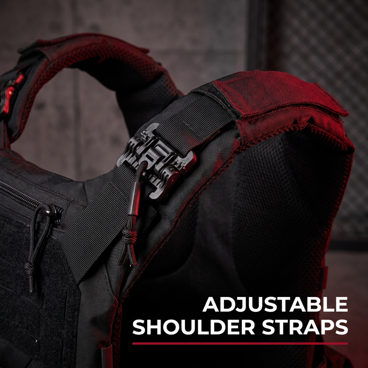 Professional Tactical Plate Carrier Vest - Adjustable Shoulder Straps