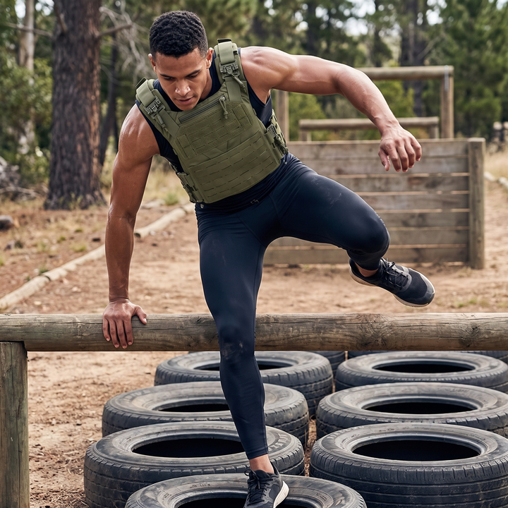 Professional Tactical Plate Carrier Vest - Outdoor Obstacle Training Course Lifestyle