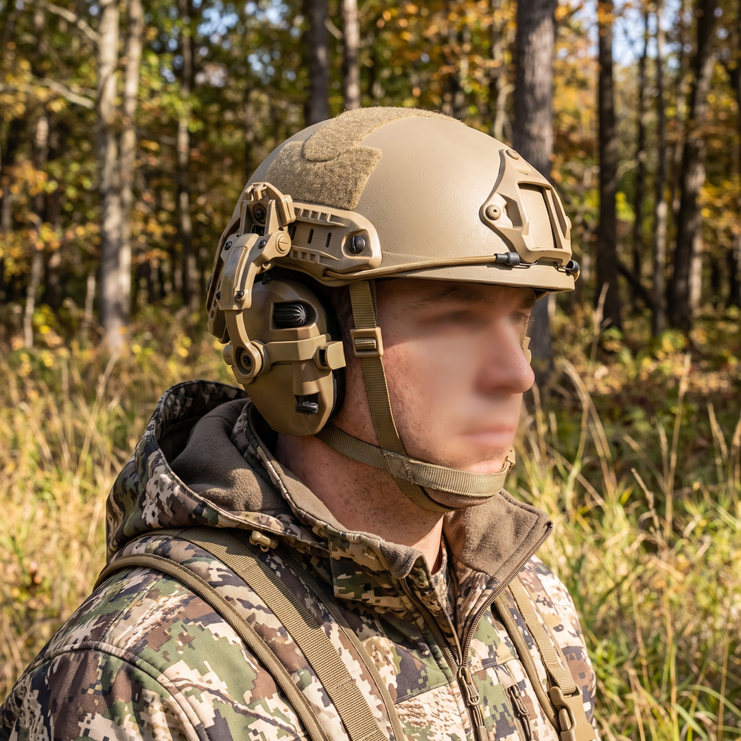 Professional Tactical Helmet Headset Active Noise Cancelling Ear Protection - Hunting Field Lifestyle