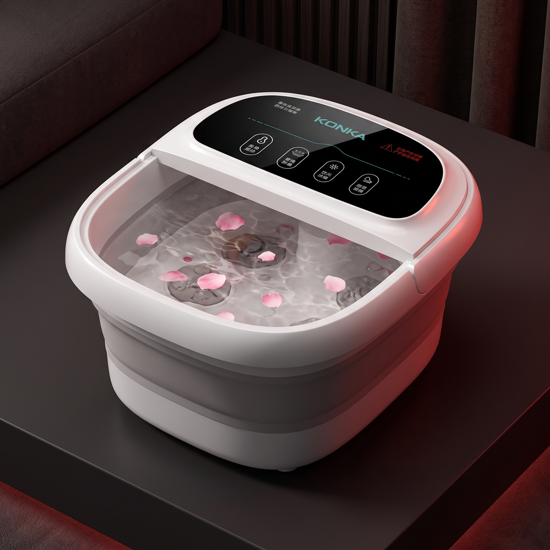 Electric Foot Spa Bath Massager Automatic Foot Soak Bucket with Heat Fumigation Constant Temperature Portable Home Foot Care Basin