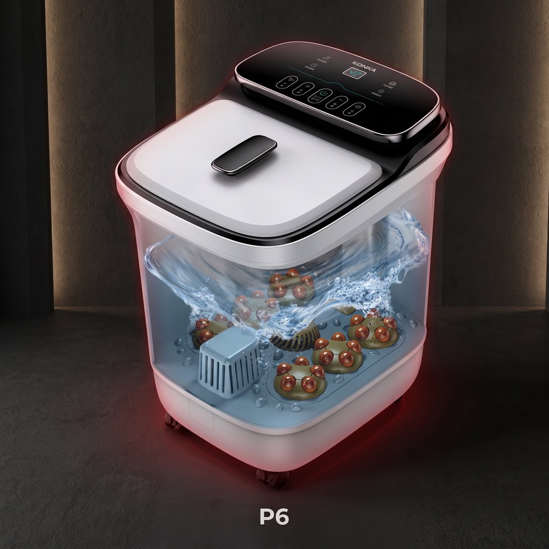 Electric Foot Spa Bath Massager Automatic Foot Soak Bucket with Heat Fumigation Constant Temperature Portable Home Foot Care Basin