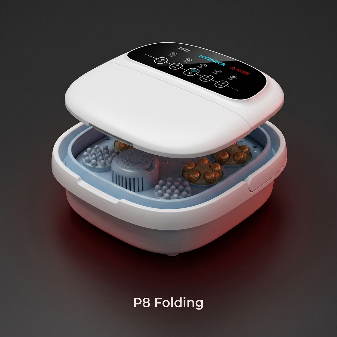 Electric Foot Spa Bath Massager Automatic Foot Soak Bucket with Heat Fumigation Constant Temperature Portable Home Foot Care Basin