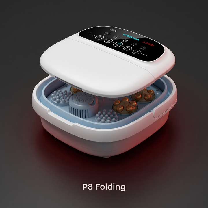 Electric Foot Spa Bath Massager Automatic Foot Soak Bucket with Heat Fumigation Constant Temperature Portable Home Foot Care Basin