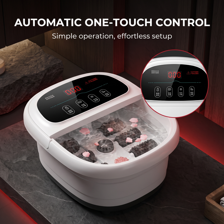 Electric Foot Spa Bath Massager Automatic Foot Soak Bucket with Heat Fumigation Constant Temperature Portable Home Foot Care Basin