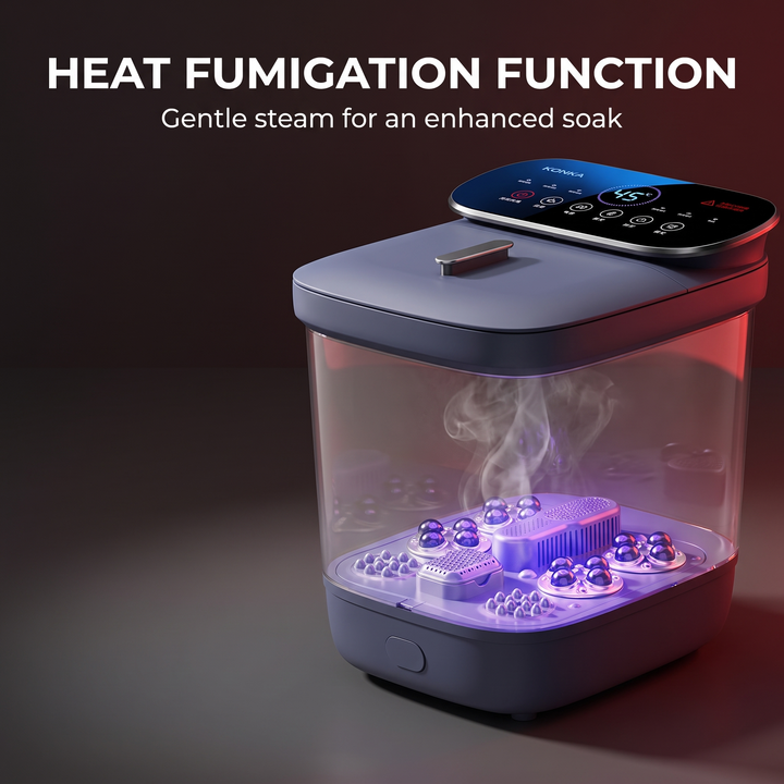 Electric Foot Spa Bath Massager Automatic Foot Soak Bucket with Heat Fumigation Constant Temperature Portable Home Foot Care Basin