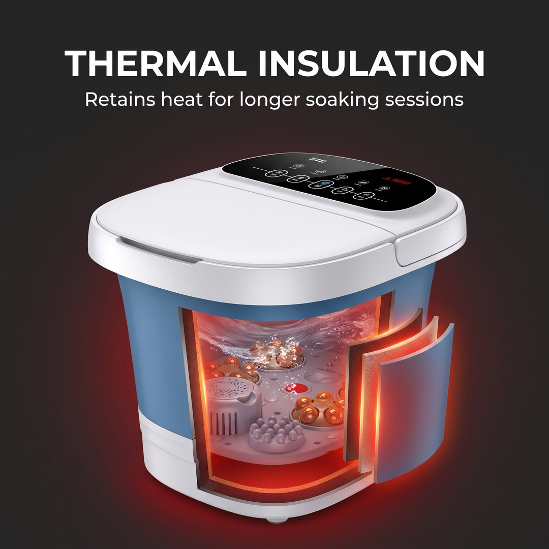 Electric Foot Spa Bath Massager Automatic Foot Soak Bucket with Heat Fumigation Constant Temperature Portable Home Foot Care Basin