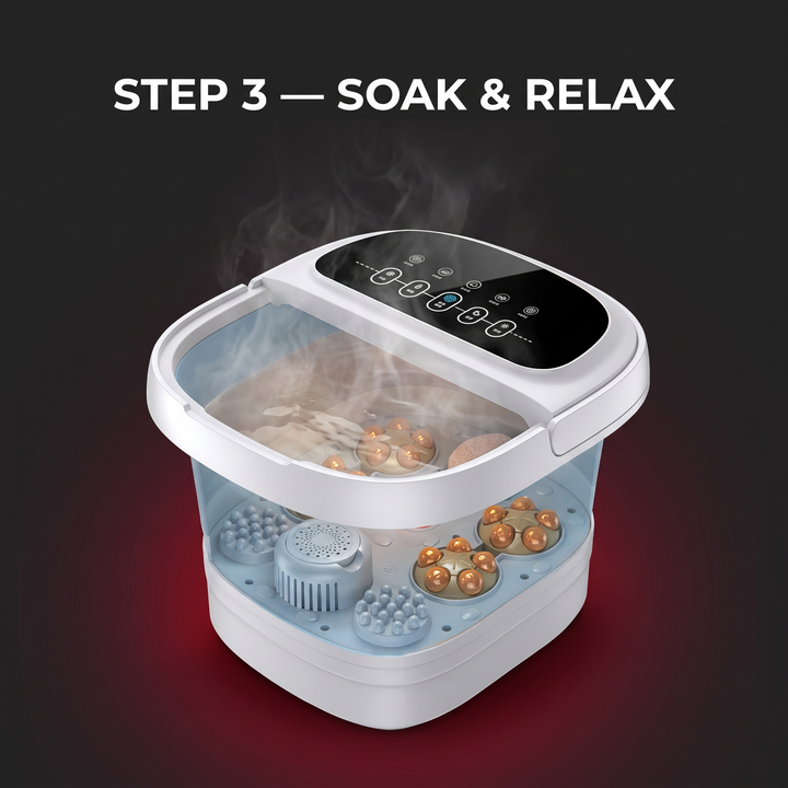 Electric Foot Spa Bath Massager Automatic Foot Soak Bucket with Heat Fumigation Constant Temperature Portable Home Foot Care Basin