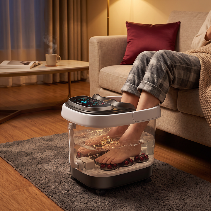 Electric Foot Spa Bath Massager Automatic Foot Soak Bucket with Heat Fumigation Constant Temperature Portable Home Foot Care Basin