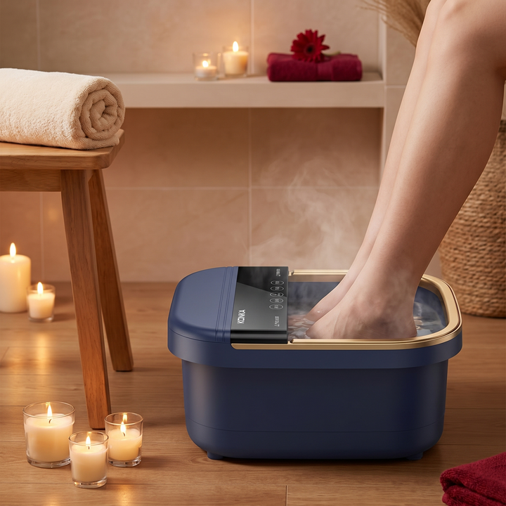 Electric Foot Spa Bath Massager Automatic Foot Soak Bucket with Heat Fumigation Constant Temperature Portable Home Foot Care Basin