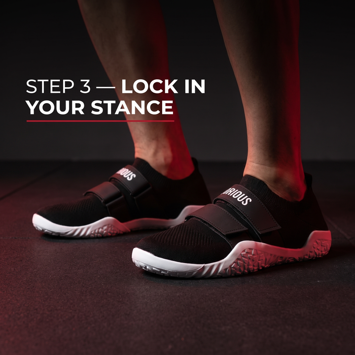 How to wear step 3 - lock in your squat stance