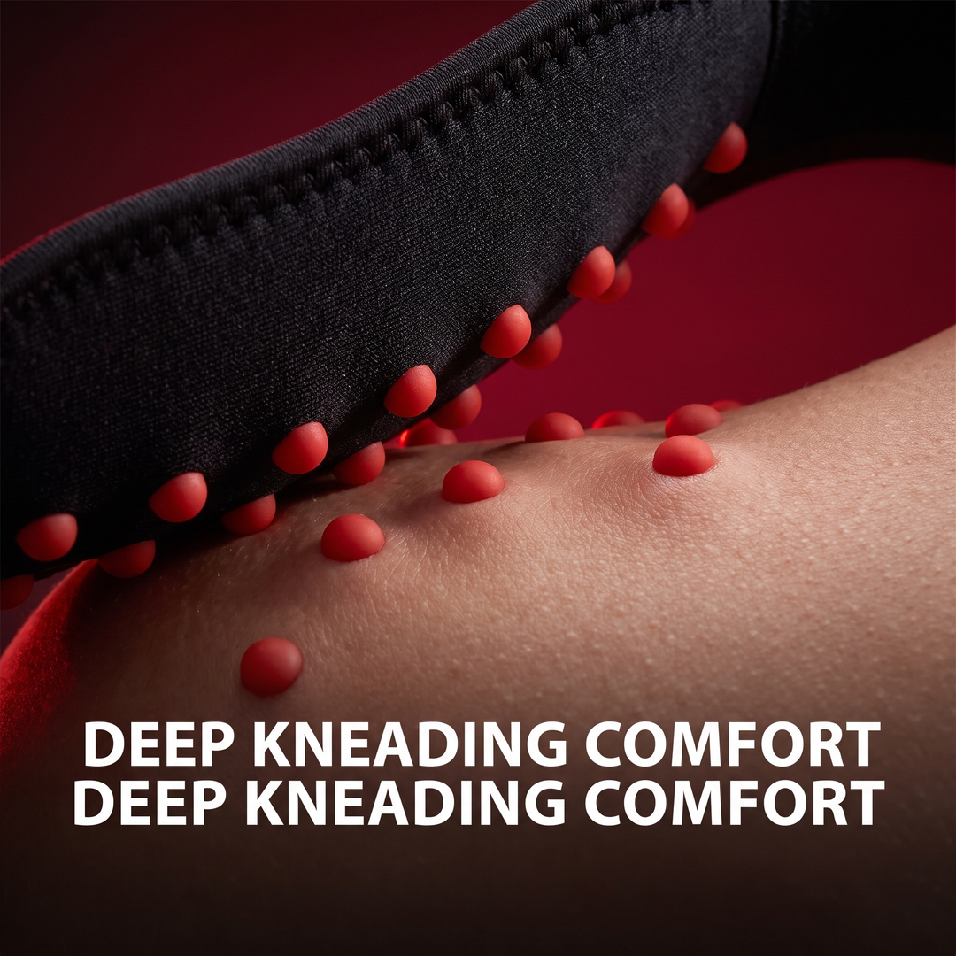 Deep kneading comfort nodes for neck relaxation