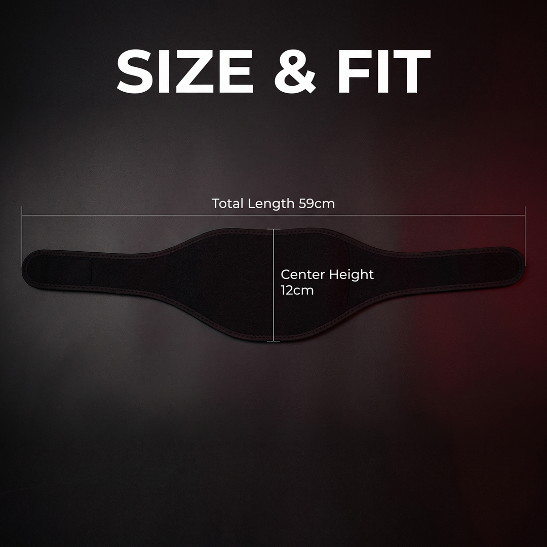 Neck wrap size and fit dimensions