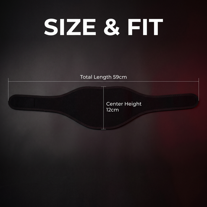 Neck wrap size and fit dimensions