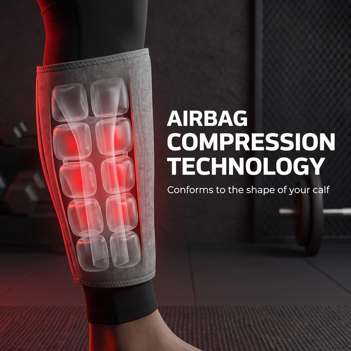 Professional Air Pressure Calf Massager Leg Wrap Airbag Compression Massage Device 3 Modes Portable Recovery Tool for Home Use Leg Relaxation Circulation Support