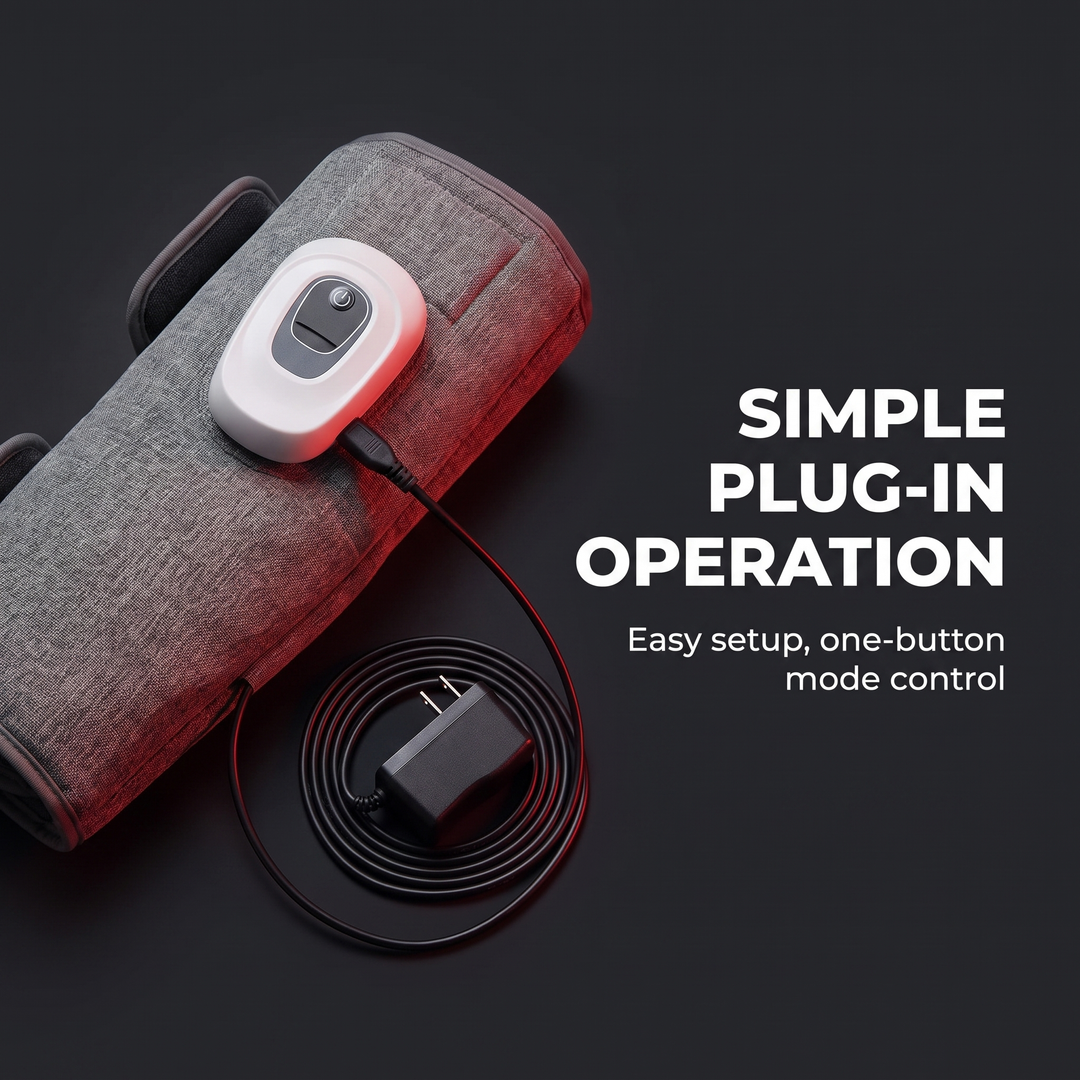 Professional Air Pressure Calf Massager Leg Wrap Airbag Compression Massage Device 3 Modes Portable Recovery Tool for Home Use Leg Relaxation Circulation Support
