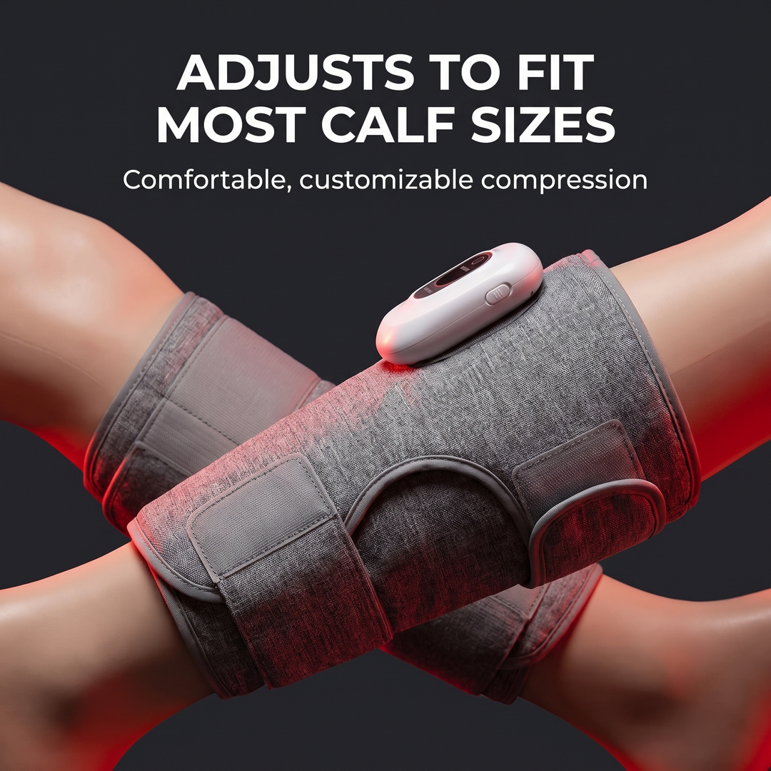 Professional Air Pressure Calf Massager Leg Wrap Airbag Compression Massage Device 3 Modes Portable Recovery Tool for Home Use Leg Relaxation Circulation Support
