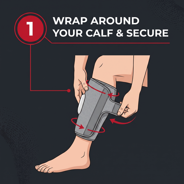 Professional Air Pressure Calf Massager Leg Wrap Airbag Compression Massage Device 3 Modes Portable Recovery Tool for Home Use Leg Relaxation Circulation Support
