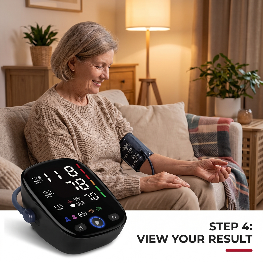 Step 4: view your reading on the large LED display