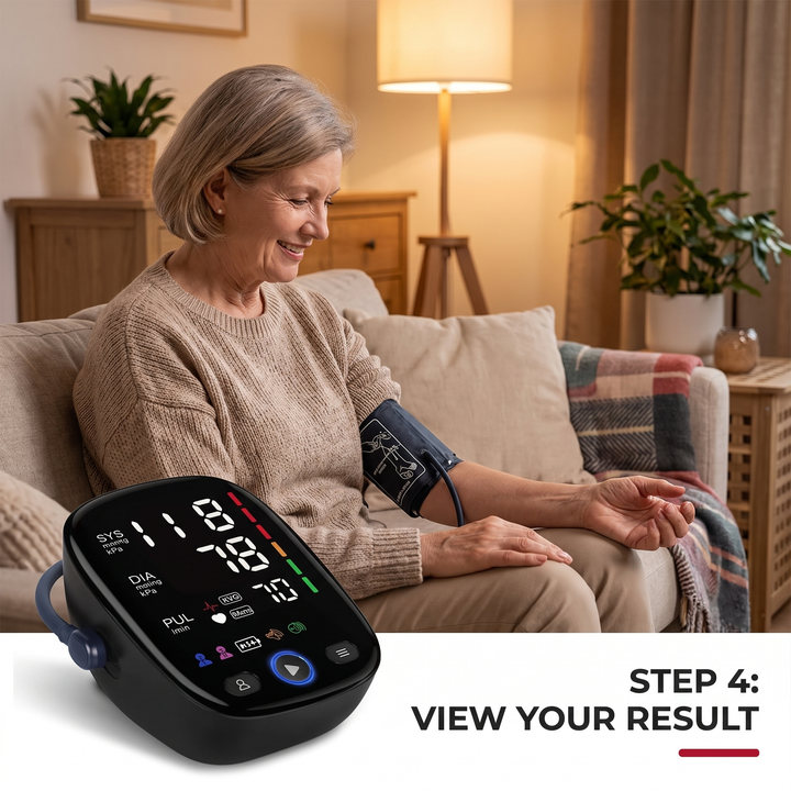 Step 4: view your reading on the large LED display