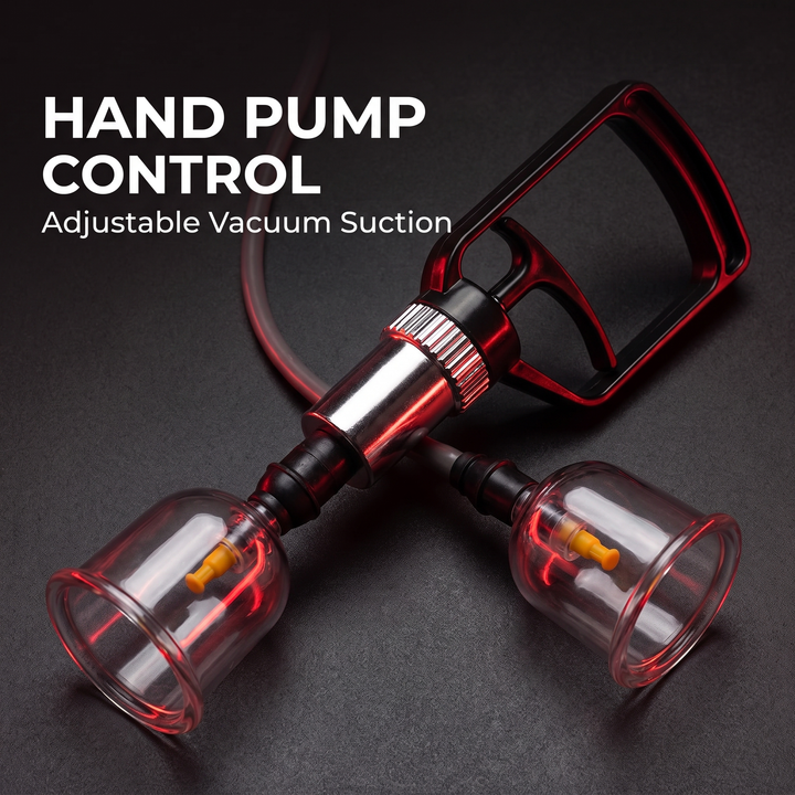 Professional Cupping Therapy Set Vacuum Cups with Hand Pump Multiple Sizes Massage Cupping Kit for Muscle Recovery Myofascial Release Home Use Physiotherapy