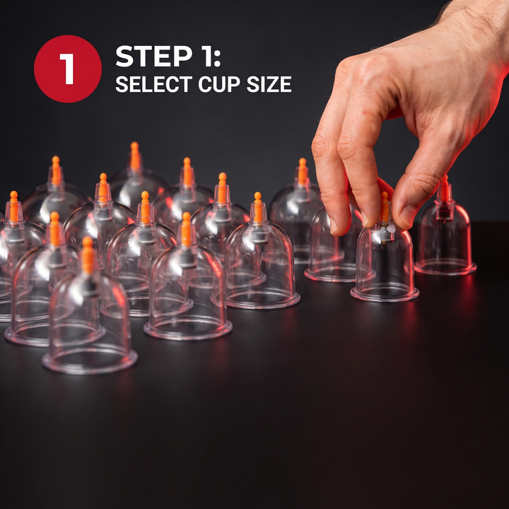 Professional Cupping Therapy Set Vacuum Cups with Hand Pump Multiple Sizes Massage Cupping Kit for Muscle Recovery Myofascial Release Home Use Physiotherapy