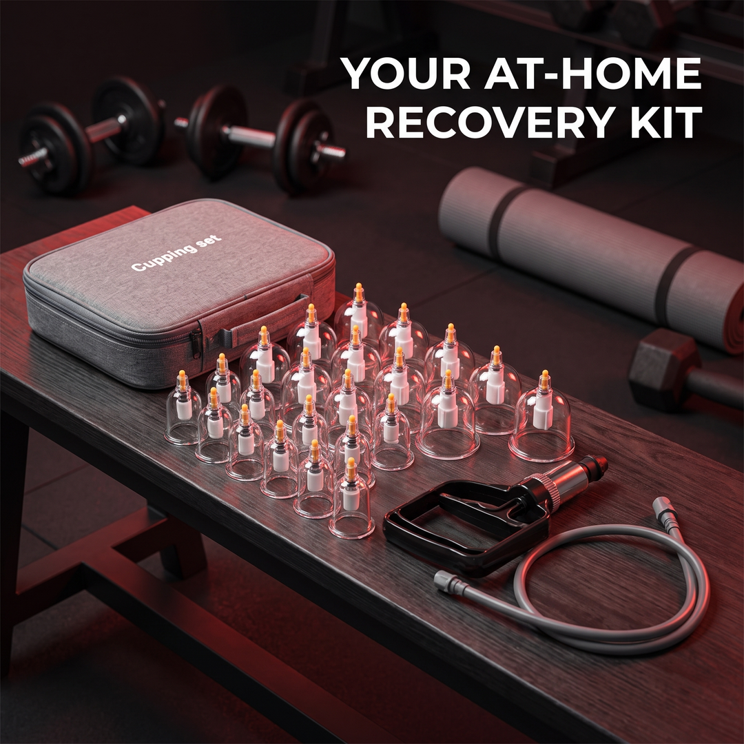 Professional Cupping Therapy Set Vacuum Cups with Hand Pump Multiple Sizes Massage Cupping Kit for Muscle Recovery Myofascial Release Home Use Physiotherapy
