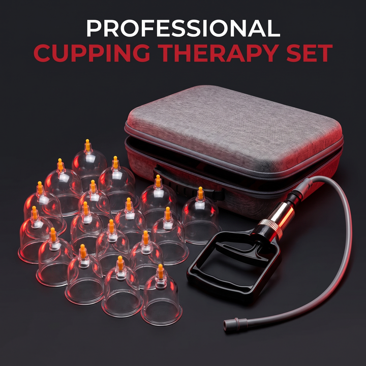 Professional Cupping Therapy Set Vacuum Cups with Hand Pump Multiple Sizes Massage Cupping Kit for Muscle Recovery Myofascial Release Home Use Physiotherapy