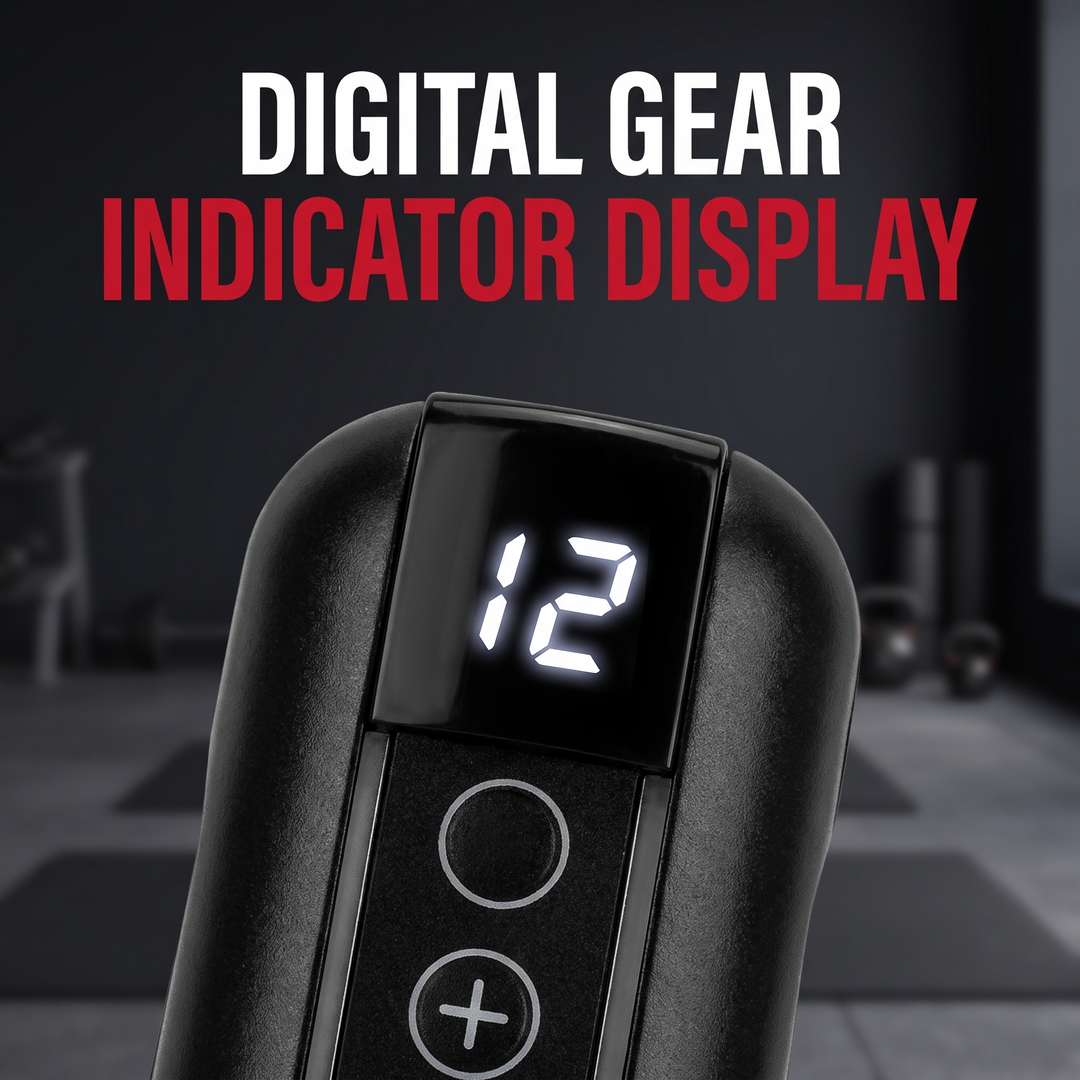 Digital gear indicator display, vacuum suction massager