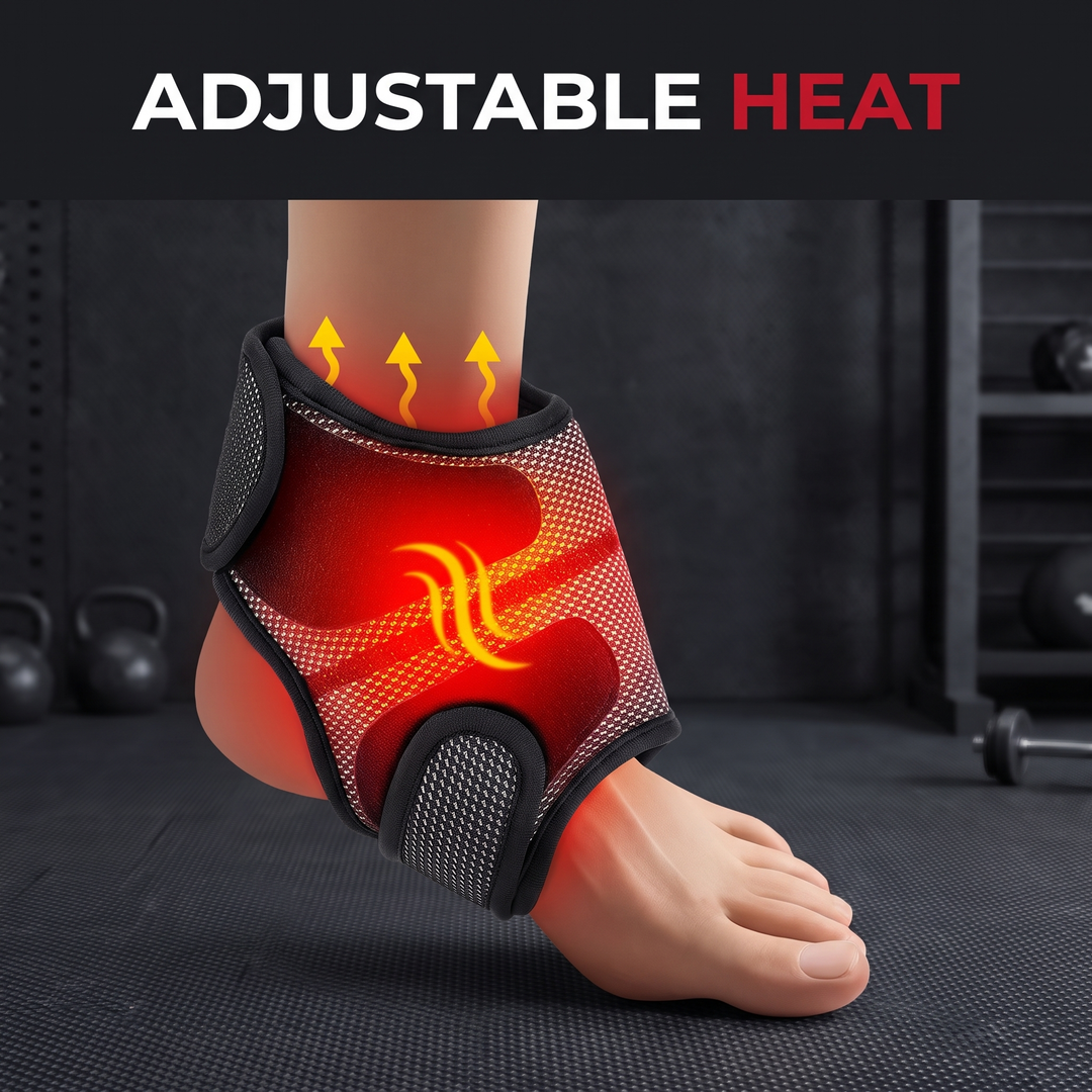 Electric Air Pressure Foot Massager Ankle Leg Compression Massager with Heat Vibration Blood Circulation Support USB Powered Recovery Device