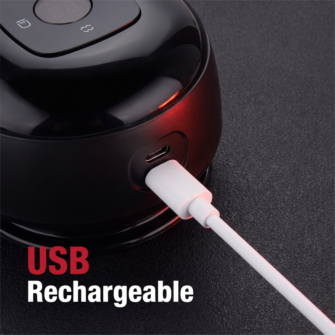 USB Rechargeable Design for Cordless Use