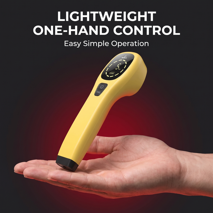 Professional Cold Laser Therapy Device for Pets Handheld Red Light Therapy Tool Designed to Support Joint and Muscle Recovery in Dogs and Cats