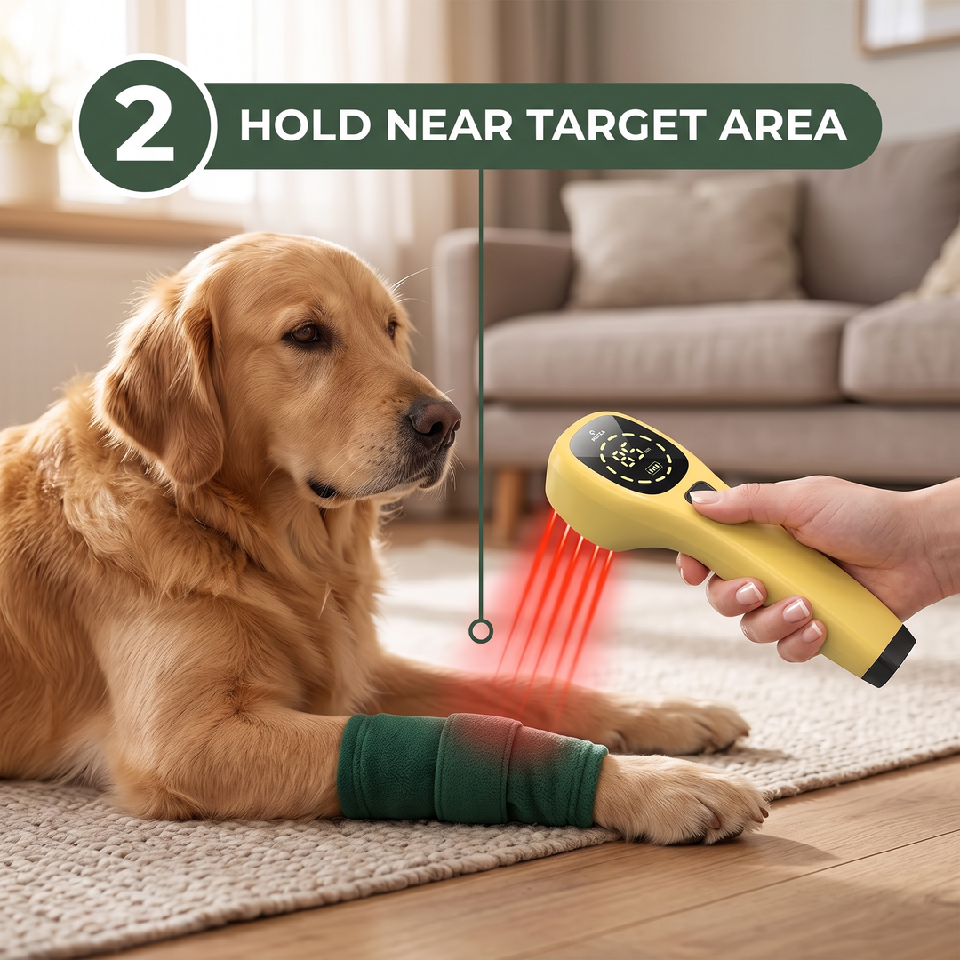 Professional Cold Laser Therapy Device for Pets Handheld Red Light Therapy Tool Designed to Support Joint and Muscle Recovery in Dogs and Cats