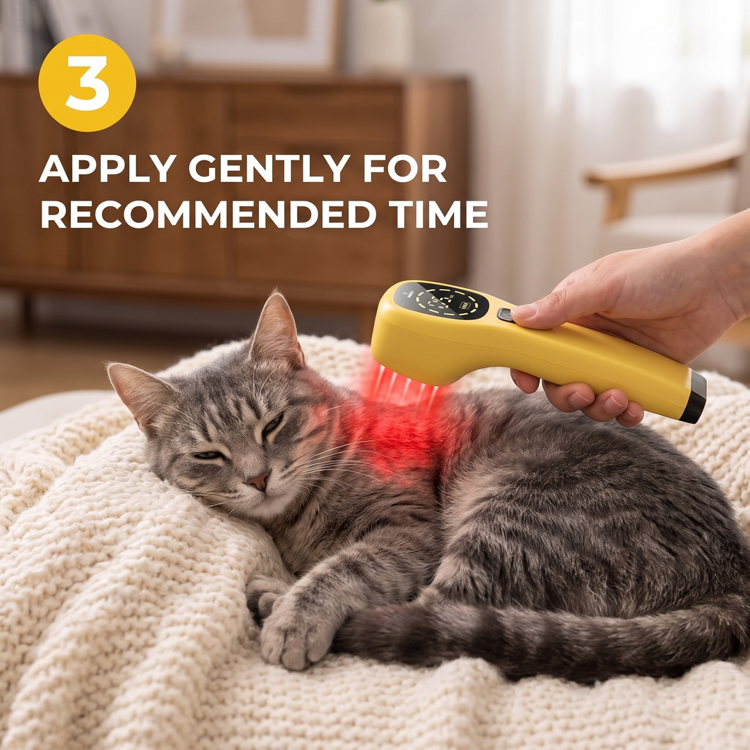 Professional Cold Laser Therapy Device for Pets Handheld Red Light Therapy Tool Designed to Support Joint and Muscle Recovery in Dogs and Cats