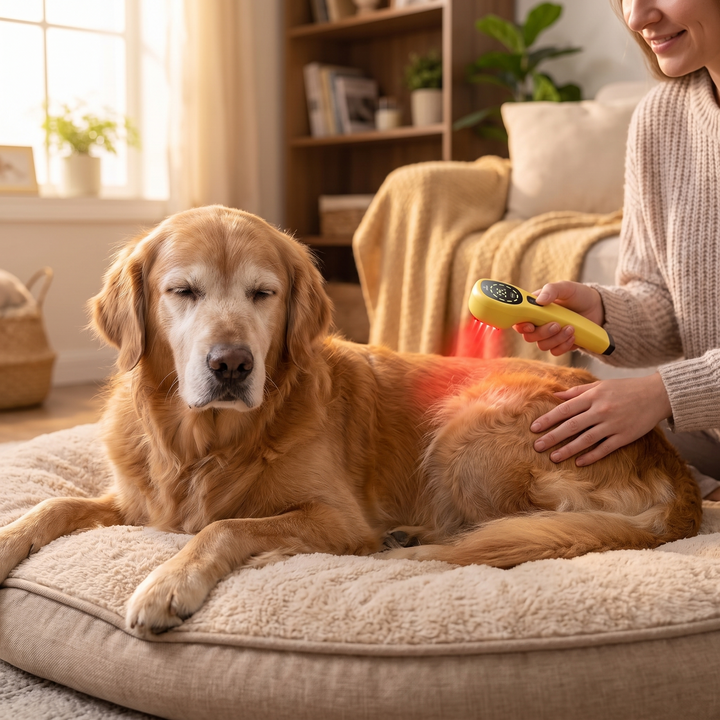 Professional Cold Laser Therapy Device for Pets Handheld Red Light Therapy Tool Designed to Support Joint and Muscle Recovery in Dogs and Cats
