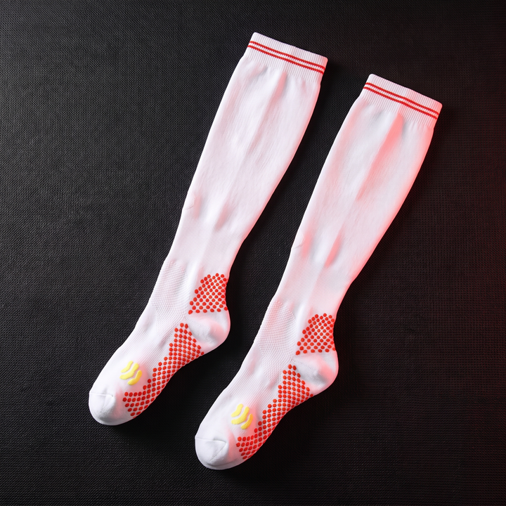 PHYSIOATHLETX compression sports socks - White Sport Socks colorway