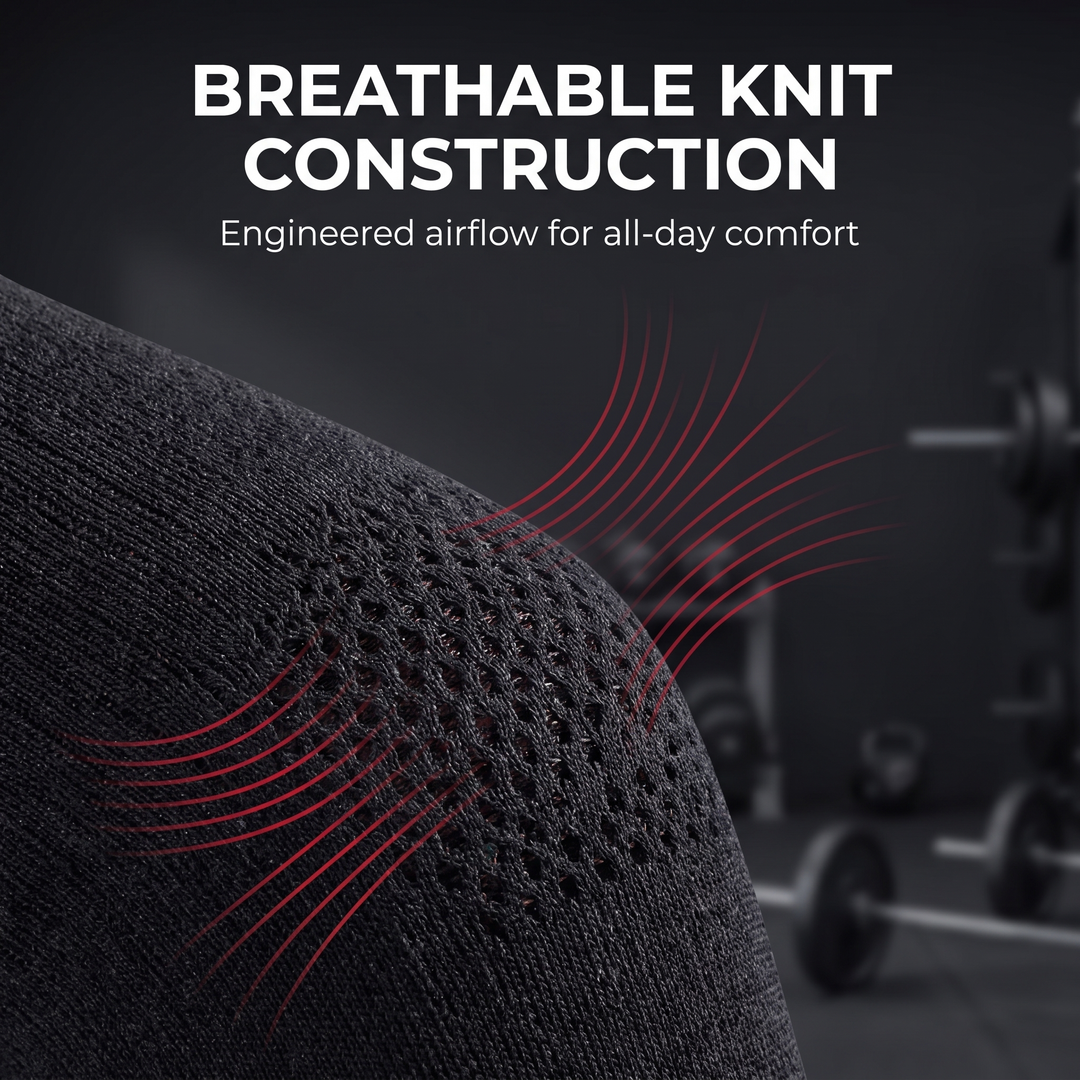 Breathable knit construction feature - PHYSIOATHLETX compression sports socks