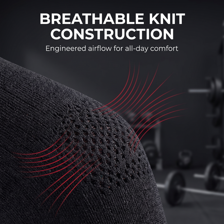 Breathable knit construction feature - PHYSIOATHLETX compression sports socks