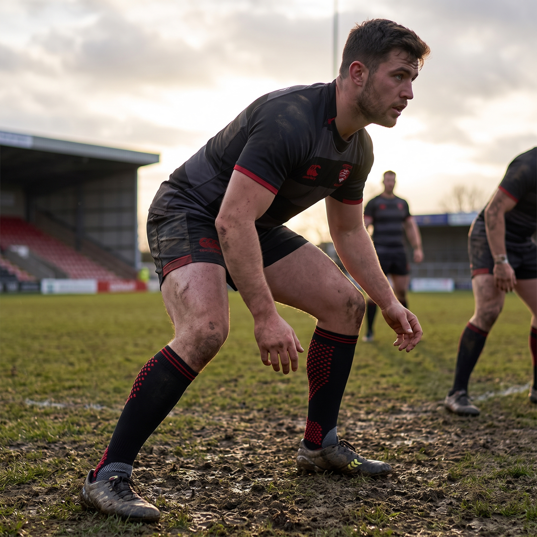 Rugby lifestyle - PHYSIOATHLETX compression sports socks