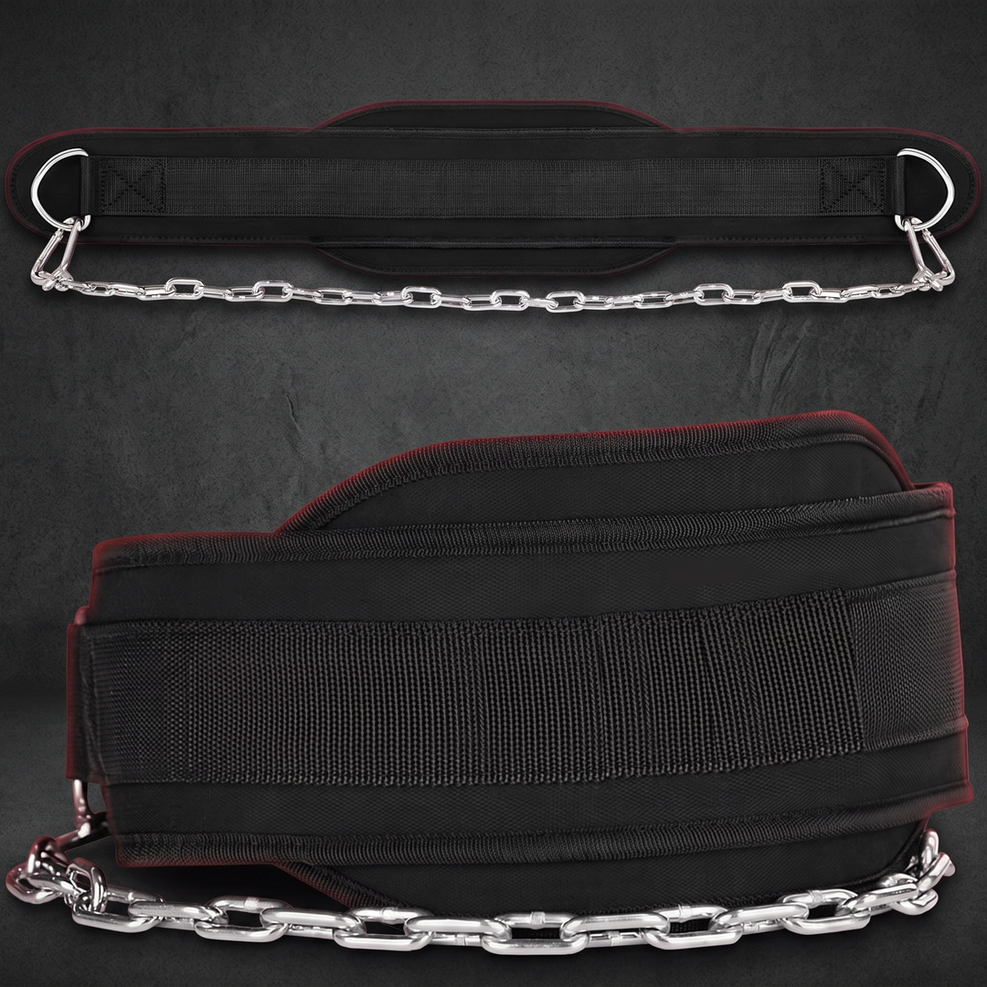 PHYSIOATHLETX Heavy-Duty Dip Belt with Chain - Hero Shot