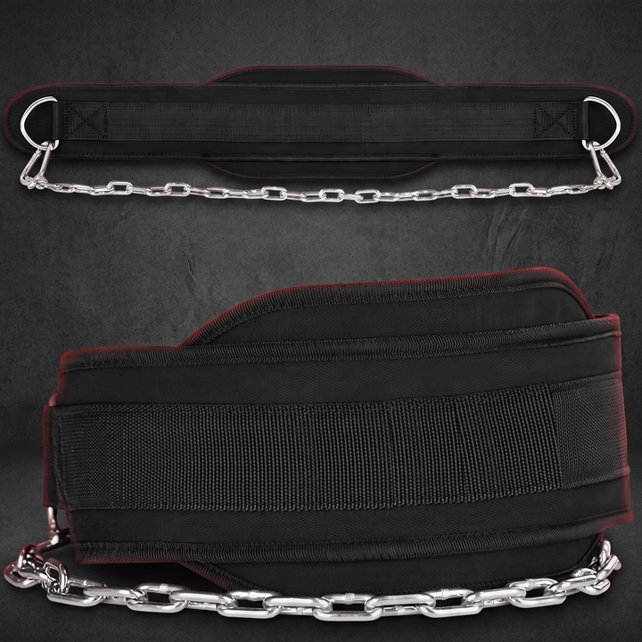 PHYSIOATHLETX Heavy-Duty Dip Belt with Chain - Hero Shot
