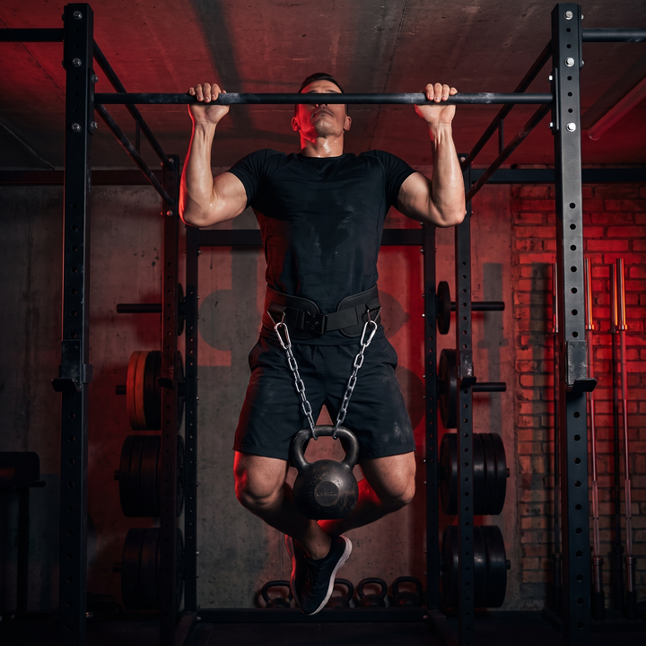 PHYSIOATHLETX Heavy-Duty Dip Belt with Chain - Lifestyle Weighted Chin-Up