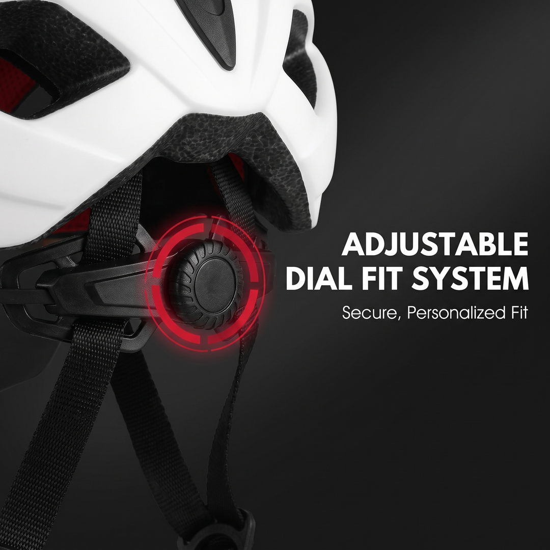 Adjustable Dial Fit System - Secure Personalized Cycling Helmet Fit