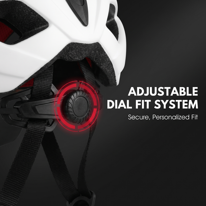 Adjustable Dial Fit System - Secure Personalized Cycling Helmet Fit