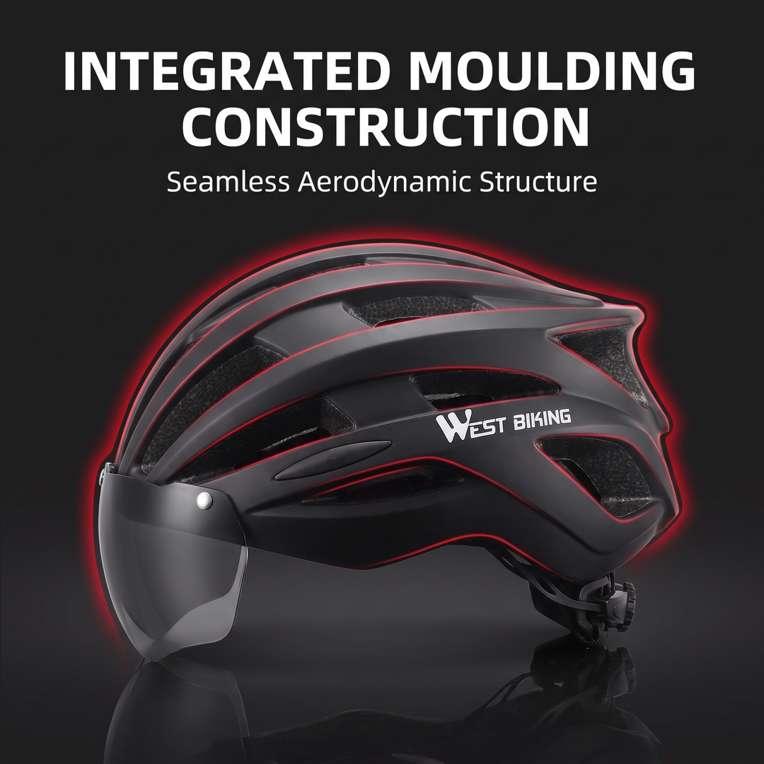Integrated Moulding Construction - Seamless Aerodynamic Cycling Helmet Structure