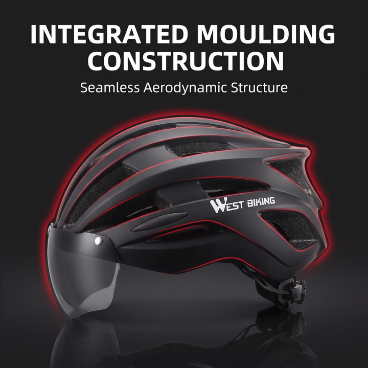 Integrated Moulding Construction - Seamless Aerodynamic Cycling Helmet Structure