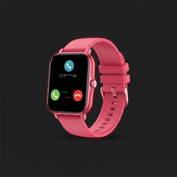 Fitness smartwatch in pink color